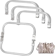Tkxjry 2 Crochet Bag Clasps, Metal Purse Frame, Aluminium Pocket Hanger, Rectangle Frame, Bag Frame,