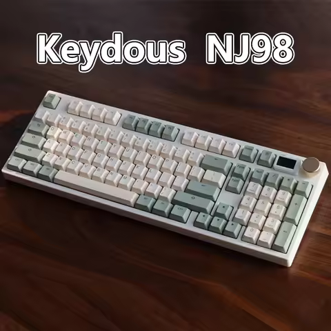 Keydous NJ98 mechanical keyboard Bluetooth wireless hot-swappable 98 keys game keyboard responsive f