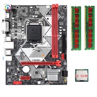 DaB75-H Computer Motherboard Desktop Motherboard Motherboard +I3-3240 CPU +2X8G DDR3 1600MHz RAM LGA 1155 USB 3.71034DD