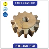 1 Bagger Concrete Mixer 12 Teeth Pinion Gear Plug and Play Casting Iron