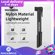 【มาถึงใน 3 วัน】ROCKBROS 80 PSI Bicycle Pump Schrader Presta Valve Bike Pump MTB Road Mini Portable A