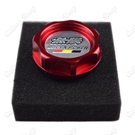 JDM Mugen Nhôm Nắp Dầu Động Cơ Vỏ Thùng Nhiên Liệu Cho Honda Civic Acura (Đỏ)