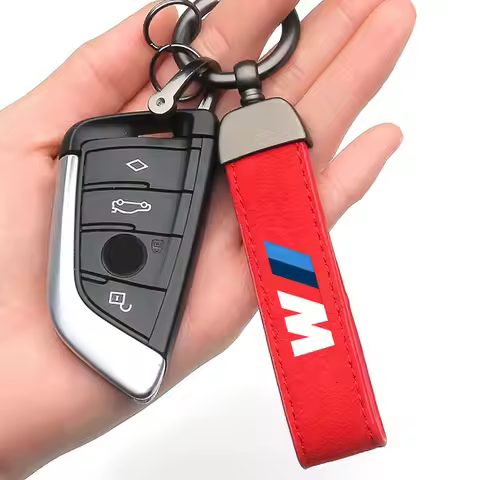 Car Keychain Business Gift Suede Key Strap Wallet Keyrings For BMW x5 e70 e91 f11 f30 f31 f10 x3 f25