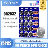 easy to use○15pcs/lot sony CR2032 3V 100% Original Lithium Battery For Watch Remote Control Calculat