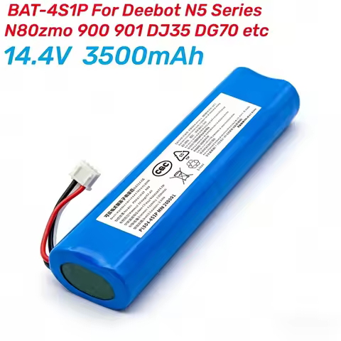 14.4V 3500mAh Replacement Vacuum Battery for Ecovacs Deebot DG31 DG36 DV33 N5 Ozmo 930 N8 N8 Pro Rob