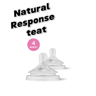 AVENT - Avent Natural Response 奶嘴2個裝 4號 (3m+)