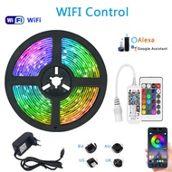 UIERV แถบไฟ Led RGD บลูทูธ WIFI 25M 30M RGB เทปยืดหยุ่นไฟเส้น Led 5M 10M 15M 20M Hiasan Kamar ด้วยแอ