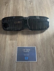 ของแต่ง กระจังหน้า BMW G01 G02 X3 X4 LCI ซี่คู่ ดำเงา