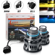 【2PCS】50W Car LED Super Bright Fog Light Bulb H8 H9 H11 LED Bulb H7 HB3 9005 HB4 9006 Laser DRL Light Projector Headlight