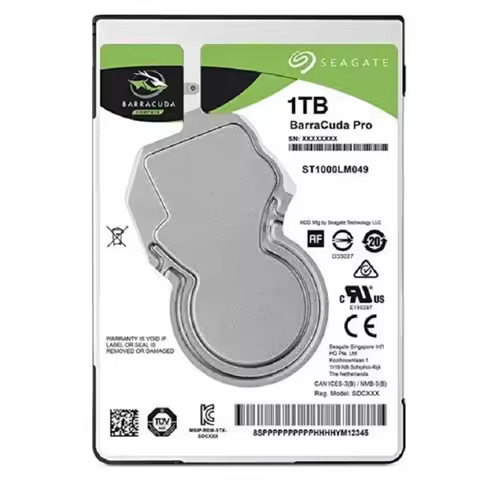 New Original HDD For Seagate BarraCuda 1TB 2.5" SATA 6 Gb/s 7.2K For Laptop Hard Disk For ST1000LM04