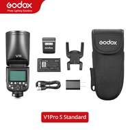 Godox V1 Pro แฟลชกล้องติดหมวกกลม V1Pro TTL Li-ion สำหรับฟูจิโอลิมปัส Canon Nikon Sony