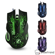 X9 USB Game Mouse Sound Wired Optical Colorful Esport Gaming Mouse