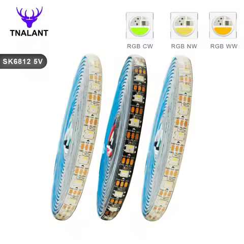 SK6812 RGBW (Similar WS2812B) Led Strip Light 4 in 1 30/60/144Leds/Pixels/m Individual Addressable L