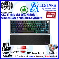 (ALLSTARS : We are Back / Gaming Gear Promo) CM / Cooler Master CK721 (Black) 65% Hybrid Wireless Me