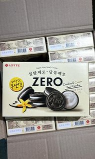 現貨‼️Lotte Zero 巧克力香草夾心餅乾 6片*6包/盒 (288g)
