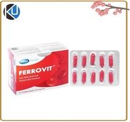 [SG - EXP: 2026/27] Mega We Care Ferrovit (IronFolic AcidVitamin B12) 50s - Iron Supplement Folic Ac