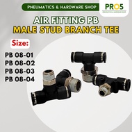 PB Series Male Branch TEE PB 08-01 08-02 08-03 08-04 Pneumatic Push In Fitting One Touch Fitting