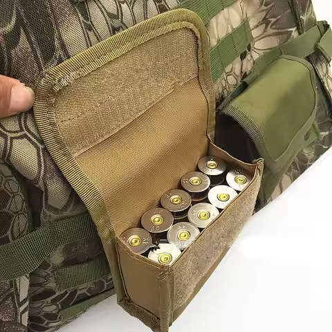 Hunting 10 Round Shot Shotshell Reload Holder Molle Pouch for 12 Gauge/20G Magazine Pouch Ammo Round