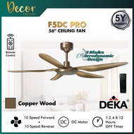 DEKA Fan DEKA DC2-311 F5DC PRO FANZO TURBO 56" 5 Blades DC Motor with Remote Control DEKA Ceiling Fa