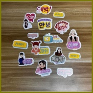 ◸ ➪ ☺ 15 pcs Korean Kdrama Phrases | Waterproof Stickers for Luggage, Laptop, Tumblers, etc.