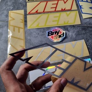 Sticker Stiker AEM Sticker Mobil Cutting