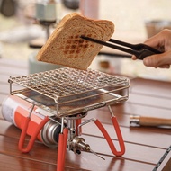 Camping Baking Net Foldable Furnace Grill Rack Portable StoveTop Grill Net Toast Baking Holder