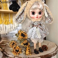 SUNNYDOLL ชุดเดรสเจ้าหญิง เสื้อผ้าตุ๊กตาบลายธ์ สไตล์ชนบท น่ารักน่ารักๆ อุปกรณ์เสริม OB24สำหรับ OB22 