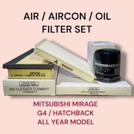3in1 AIRCON FILTER / AIR FILTER / OIL FILTER FOR MITSUBISHI MIRAGE G4 HATCHBACK FILTER ALL YEARMODEL