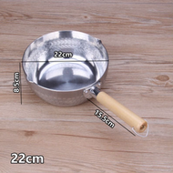 全城熱賣 - 【01款燃氣通用】家用通用平鍋 寶寶輔食鍋 湯鍋（規格：22cm）