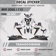 Mio Soul i 115 Decals - ( Gloss Vinyl high grade brand Sticker)-Transformer
