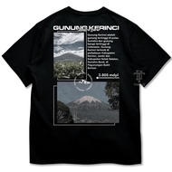 Kaos Pendaki GUNUNG KERINCI | Baju Distro Outdoor Hiking Explore Jambi Tshirt Mountain Series - Tria