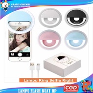 LAMPU SELFIE HP RINGLIGHT SELFIE LED / LAMPU BULAT UNTUK KAMERA CAMERA HP FLASH