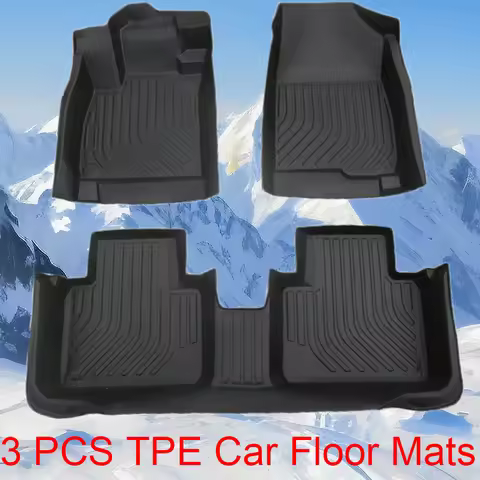 3 PCS TPE Car Floor Mats Suitable for Mercedes-Benz EQA EQB 5 Seat EQC EQE Sedan 2022-2025 Car Acces
