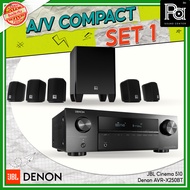 A/V COMPACT SET 1 ชุดลำโพงโฮมเธียเตอร์ ดูหนัง ประกอบด้วย เครื่องเล่น Denon AVR-X250BT และชุดลำโพง JB