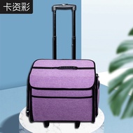 HY/🏮Medical Trolley Bag Foldable Nylon Draw-Bar Makeup Box Makeup Artist Travel Toolboxmakeup box JKRY