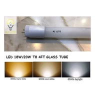 LED 18W/20W T8 4FEET GLASS TUBE