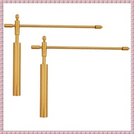 (WBNC) 2pcs Copper Dragon Seeking Dowsing Rod Outdoor Energy Water Witching Adjustable Detector Meas