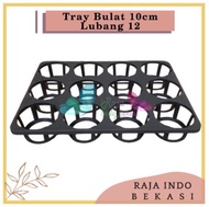 Tray Bulat 10cm Lubang 12 Untuk Anggrek/Pot Semai Pot Bulat Bibit Benih Flexible-Tray Pembibitan 12