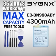 BYONX Battery Bateri EB-BN980ABY Battery for Samsung NOTE 20 N980F N980 (4300mAh)
