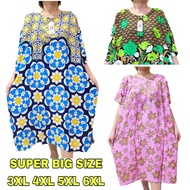 Batik Dress( 3XL- 6XL )SUPER BIG SIZE Comfortable To Wear