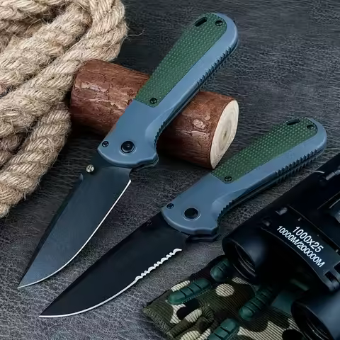 BM 430 Folding Knife outdoor Camping fishing knife CPM-D2 Blade Nylon fiberglass Handles Tool with C