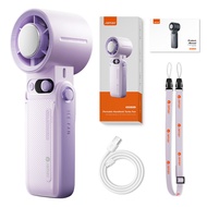 Portable Handheld Cooling Fan 199Gear Strong Wind Speed LED Digital Display 135°Foldable 3-in-1 Hand