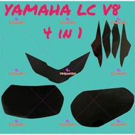 YAMAHA LC135 V8 Motor Tinted Meter Tail Headlamp Motorcycle Sticker Black Grey Blue Red Purple Cyan 