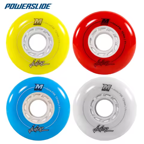 100% Original Matter Juice FSK Skate Wheels F1 Hardness 7276 80mm Powerslide EVO Slalom Roller Skati