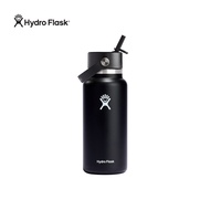 HYDRO FLASK 32 OZ WIDE FLEX STRAW CAP BLACK