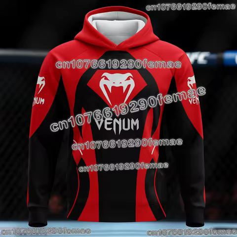Hot Selling UFC Hoodie Men MMA Boxing Training Long Sleeve Sweatshirt Warm Casual Sportswear for Aut