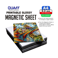 QUAFF Magnetic Printable Glossy Paper A4 (20 sheets per pack)