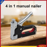 {xiapimart}  Nail Stapler Heavy Duty Labor-Saving Repair Tool 4 in 1 DIY Furniture Construction Brad Nailer for Carpentry