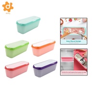 [utruiut0k] Ice Cream Container Large Easy to Clean Stylish Rectangular Storage Container for Kitche