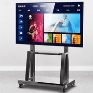 32-85 Inch Tv Bracket Mobile Tv Stand with Wheel Heavy Duty Adjustable Angle Height Universal Cart Trolley Portable